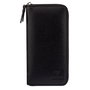 Zoozie Bags Cartera de Mujer Arthur - Black, Piel Auténtica, Color Negro